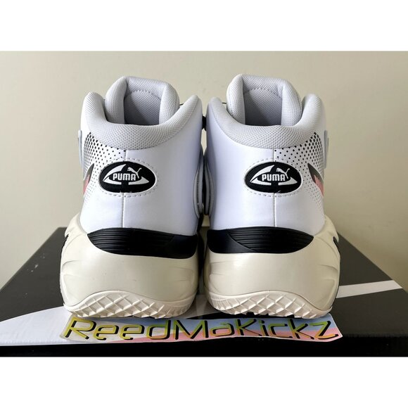 Puma Disc Rebirth White Fiery Coral Mens 10us - Picture 5 of 6